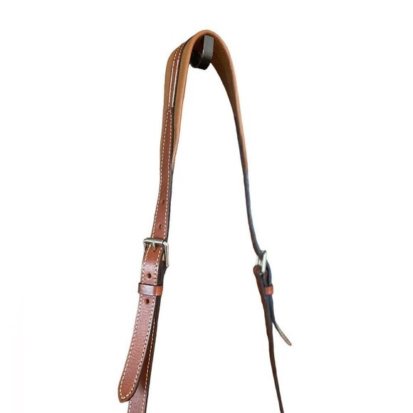 Dooney & Bourke Brown Pebble Adjustable Straps Gold Accents Leather Crossbody - Picture 6 of 11